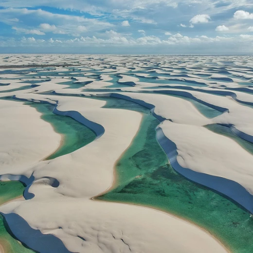 Загадочные дюны с красочными озерами-Шикарные водопады и  пляжи  Бразилии 2022